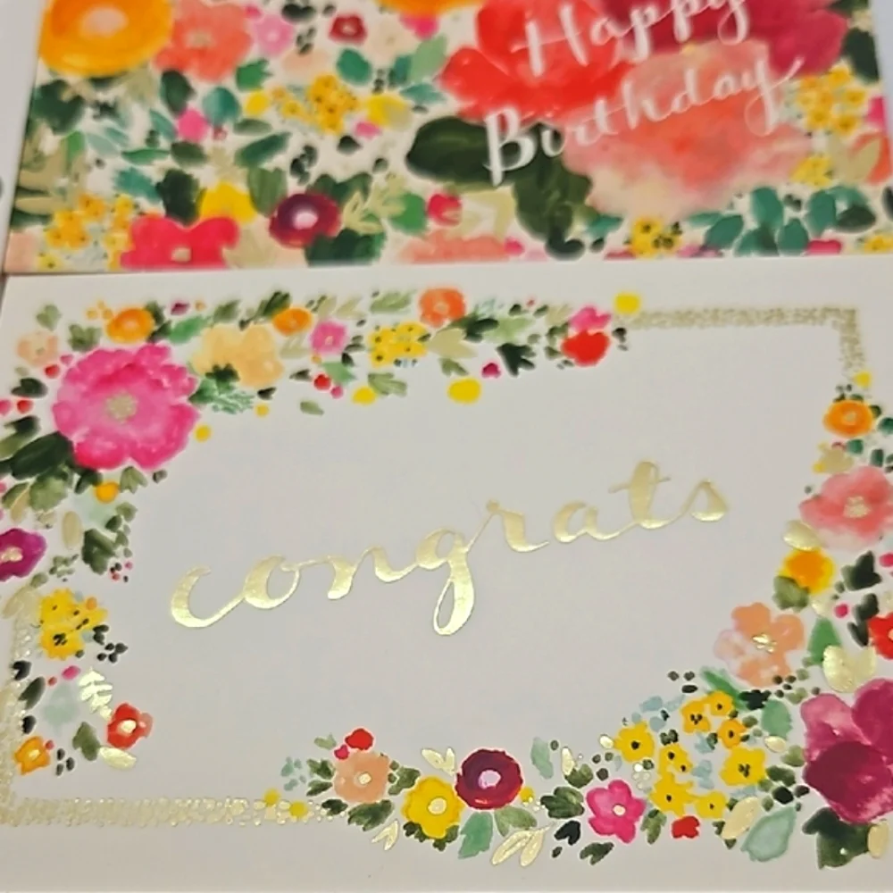 $4 FIRM - Open Box Assorted Note Cards 5 Designs